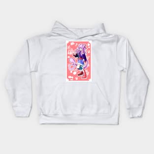 Happy catgirl Kids Hoodie